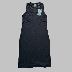 Jason Scott  French Terry medium light  Black‎ sleeveless Dress size S -$170-New